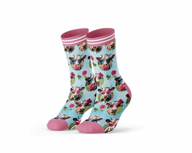 Dames sokken met print - Love Cow (3-pak)