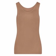 RJ Bodywear pure color dames hemd 32-013 - Cappucino