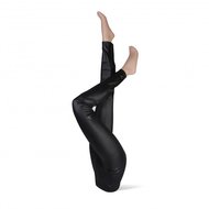 Leatherlook legging  - Zwart